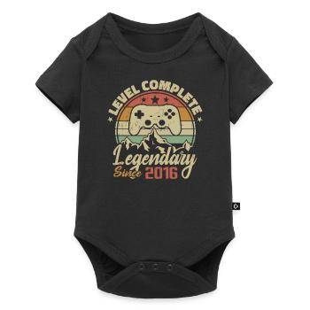 Cadeau D'anniversaire 2016 Niveau Complete - 2016 - Body à manches courtes Premium Bébé - noir - Devant