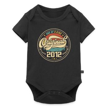 Original 2012 Jahrgang - 2012 Geburtstagsgeschenk - Baby Premium Kurzarmbody - Schwarz - Vorne
