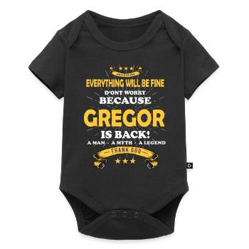 Everything will be fine Gregor Is back - Baby Premium short-sleeve bodysuit - black - Front
