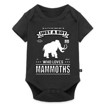 Juste un garçon qui aime la tenue Mammut - Body à manches courtes Premium Bébé - noir - Devant