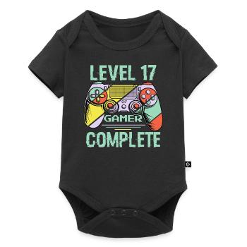 Niveau 17 complète 17 Ans Gamer Level 17 Complete - Body à manches courtes Premium Bébé - noir - Devant