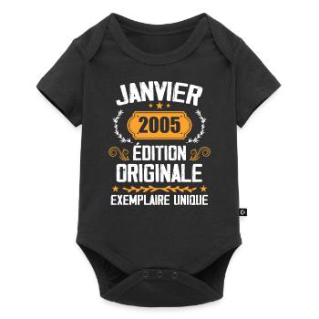 Anniversary Gift Vintage January 2005 - 2005 - Baby Premium short-sleeve bodysuit - black - Front