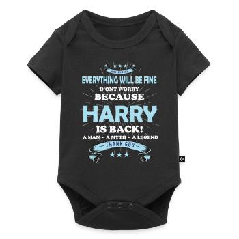 Everything will be fine Harry Is back - Baby Premium short-sleeve bodysuit - black - Front