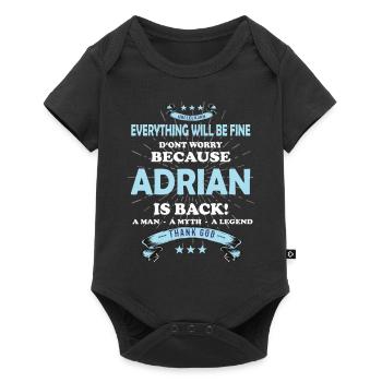 Tout ira bien Adrian est de retour - Body à manches courtes Premium Bébé - noir - Devant