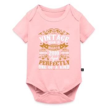 Les Légendes Sont Nées En Mars 2010 - Body à manches courtes Premium Bébé - rose - Devant
