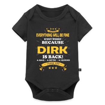 Tout va bien se passer, car Dirk Ist da Outfit - Body à manches courtes Premium Bébé - noir - Devant