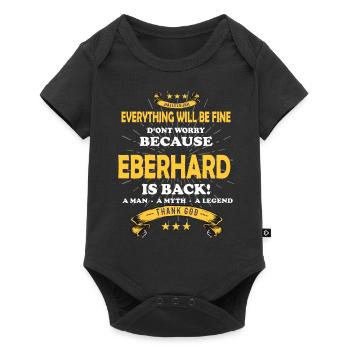 Tout ira bien, car Eberhard Ist da Outfit - Body à manches courtes Premium Bébé - noir - Devant