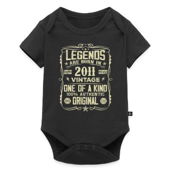 Made In 2011 Vintage Anniversary Gift 2011 - Baby Premium short-sleeve bodysuit - black - Front