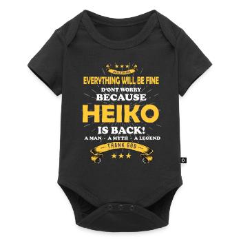 Tout ira bien Heiko est de retour - Body à manches courtes Premium Bébé - noir - Devant