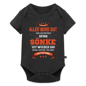 Everything will be alright, because Sönke Is there Outfit - Baby Premium short-sleeve bodysuit - black - Front