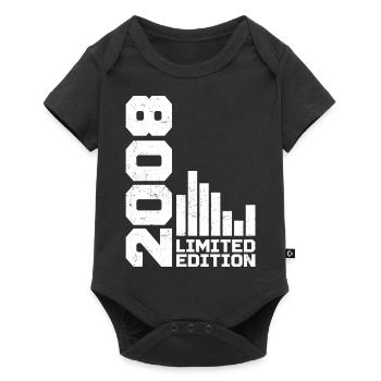 Vintage 2008 Geburtstagsgeschenk 2008 Baujahr 2008 - Baby Premium Kurzarmbody - Schwarz - Vorne