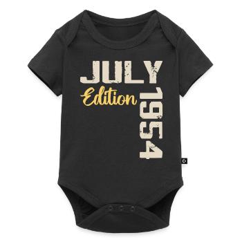 Juillet 1954 Chemise D’anniversaire Juillet 1954 - Body à manches courtes Premium Bébé - noir - Devant