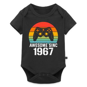 1967 Birthday Gift For All Gamers 1967 - Baby Premium short-sleeve bodysuit - black - Front