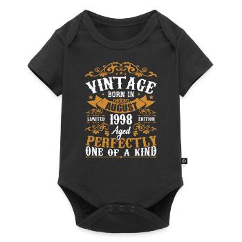 Geburtstag August 1998 - Genial seit August 1998 - Baby Premium Kurzarmbody - Schwarz - Vorne