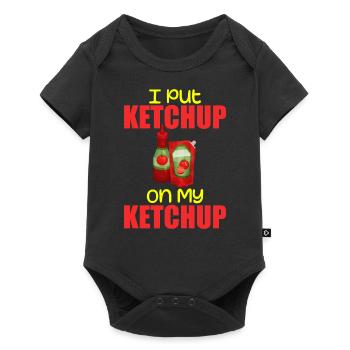 I Put Ketchup On My Ketchup Tee Costume Tomato DIY - Body à manches courtes Premium Bébé - noir - Devant