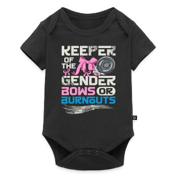 Keeper of the Gender Burnouts or Bows - Body à manches courtes Premium Bébé - noir - Devant