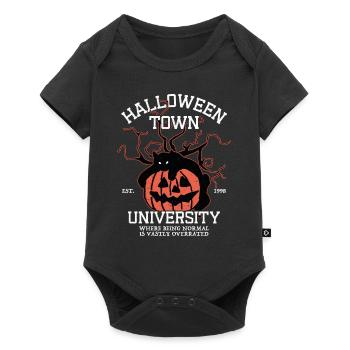 Halloween Town University, Citrouille Chat Noir - Body à manches courtes Premium Bébé - noir - Devant