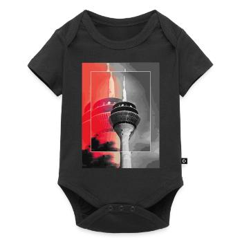 Dusseldorf Skyline TV Tower Germany City - Baby Premium short-sleeve bodysuit - black - Front