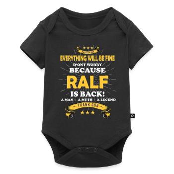 Tout ira bien Ralf est de retour - Body à manches courtes Premium Bébé - noir - Devant