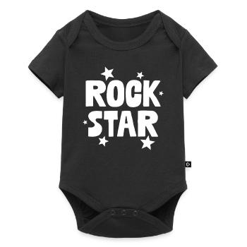 Rock Star - Baby Premium short-sleeve bodysuit - black - Front