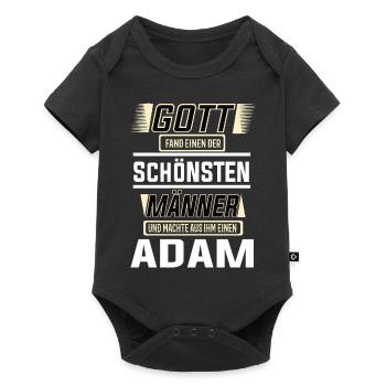 Adam the Most Beautiful Man Shaped by God Design - Baby Premium short-sleeve bodysuit - black - Front