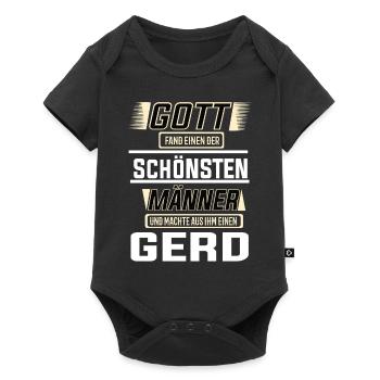 Gerd der schönste Mann von Gott geformt Design - Baby Premium Kurzarmbody - Schwarz - Vorne