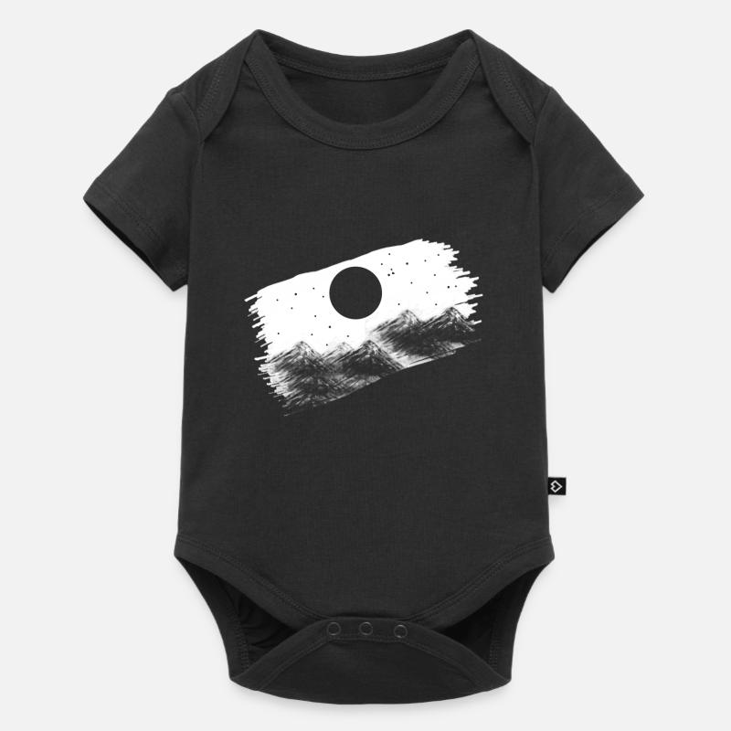 mountain - Baby Premium short-sleeve bodysuit - black