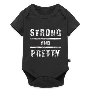 Strongman - Baby Premium short-sleeve bodysuit - black - Front