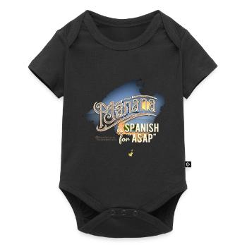 Mañana Saying T-Shirt Design - Baby Premium short-sleeve bodysuit - black - Front