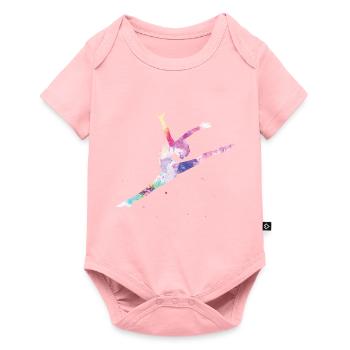 Sport de compétition Ballet - Body à manches courtes Premium Bébé - rose - Devant