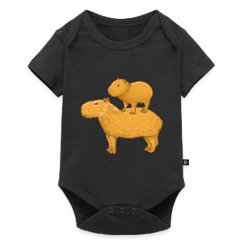 Capybara Family - Baby Premium short-sleeve bodysuit - black - Front