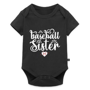 Baseball Sister Baseball Baseball Sister - Body à manches courtes Premium Bébé - noir - Devant