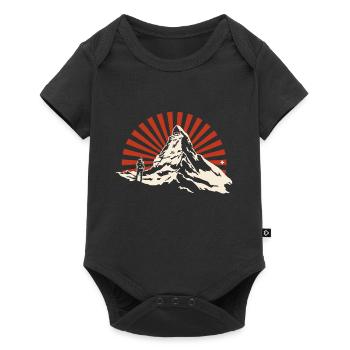 Matterhorn Suisse Randonnée Randonnée Souvenir - Body à manches courtes Premium Bébé - noir - Devant