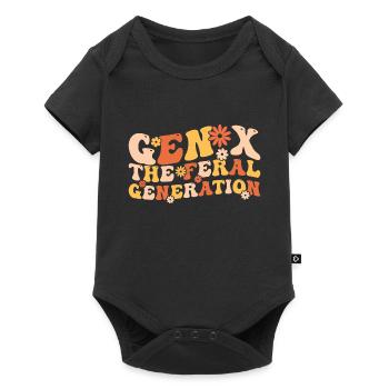 Gen X The Feral Generation Funny Generation X - Baby Premium short-sleeve bodysuit - black - Front