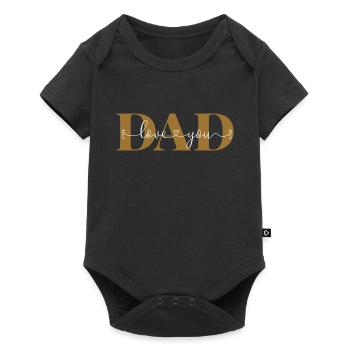 Love you DAD Declaration of Love Father Daddy Dad - Baby Premium short-sleeve bodysuit - black - Front