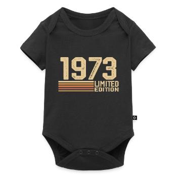 Né en 1973 anniversaire - Cadeau 1973 Vintage 1973 - Body à manches courtes Premium Bébé - noir - Devant