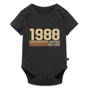 Né en 1988 anniversaire - Cadeau 1988 Vintage 1988 - Body à manches courtes Premium Bébé - noir - Devant