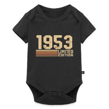 Born in 1953 Birthday - Gift 1953 Vintage 1953 - Baby Premium short-sleeve bodysuit - black - Front