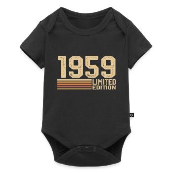 Né en 1959 anniversaire - Cadeau 1959 Vintage 1959 - Body à manches courtes Premium Bébé - noir - Devant