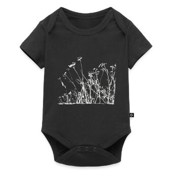 Plantes de prairie de la nature - Body à manches courtes Premium Bébé - noir - Devant
