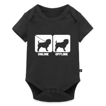 Affenpinscher Lustig - Body à manches courtes Premium Bébé - noir - Devant