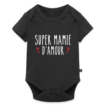 Super Granny of Love - Baby Premium short-sleeve bodysuit - black - Front