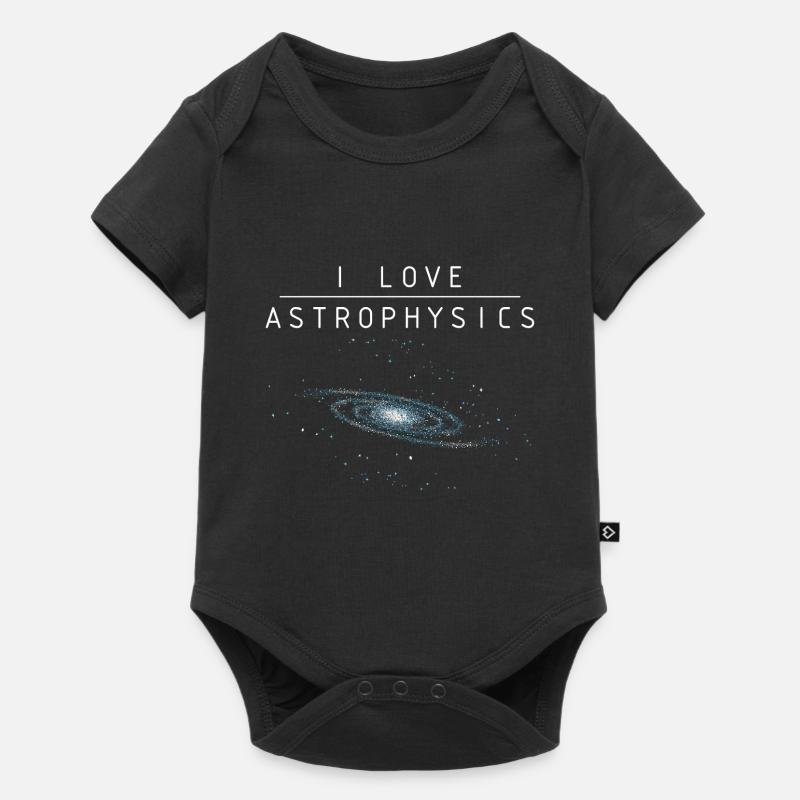 J’aime l’astrophysique - Body à manches courtes Premium Bébé - noir
