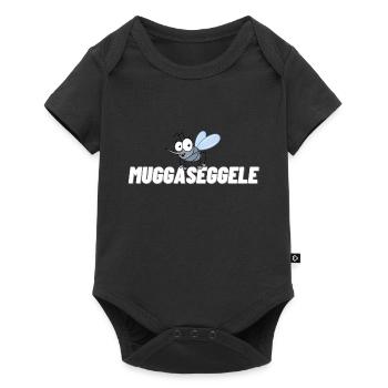 Muggaseggele Schwaben Schwoba Schwäbische Sprüche - Baby Premium Kurzarmbody - Schwarz - Vorne