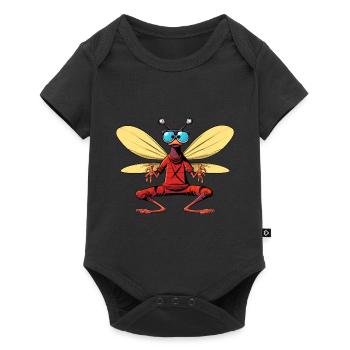 Fly Yogi - Baby Premium short-sleeve bodysuit - black - Front