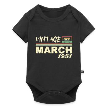 Mars 1951 - March 1951 - Body à manches courtes Premium Bébé - noir - Devant