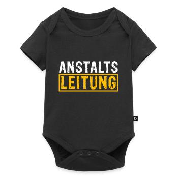 Chef Lustig - Baby Premium Kurzarmbody - Schwarz - Vorne
