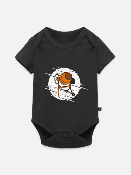 Zement Mischer - Baby Premium Kurzarmbody - Schwarz