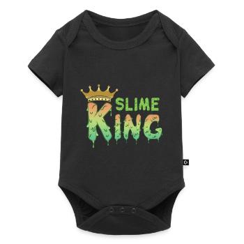 Slime Slime Birthday Party Slime Party - Baby Premium short-sleeve bodysuit - black - Front