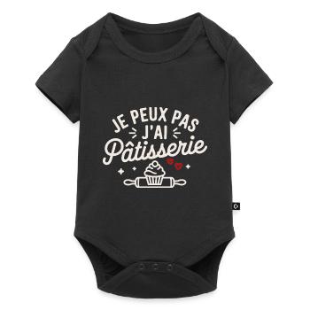 jE PEUX PAS J ai Pêtisserie - Body à manches courtes Premium Bébé - noir - Devant